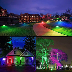 Proyector LED exterior RGBW con mando - IP65 - 120º- 50W