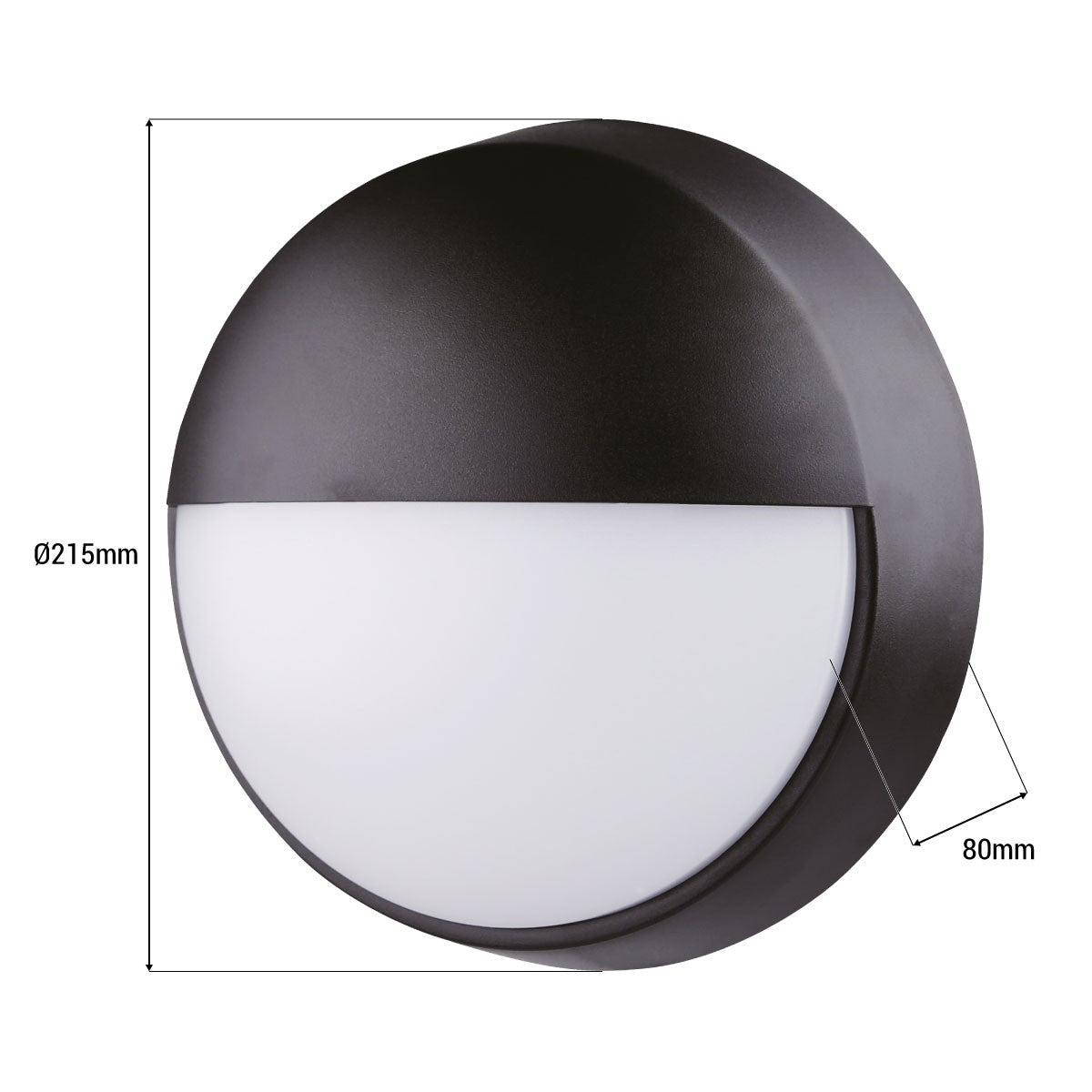 Aplique de pared exterior circular - IP54 - 110º - 10W