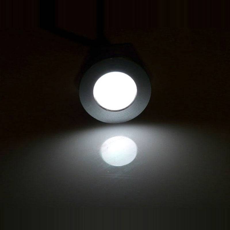 Kit 6 focos LED empotrables en suelo Ø58x9mm 0,5W 12V-DC IP67