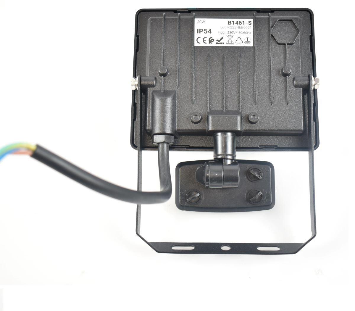 Proyector LED exterior con Sensor de movimiento- IP54 - 120º - 4000K-  20W