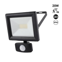 Proyector LED exterior con Sensor de movimiento- IP54 - 120º - 4000K-  20W