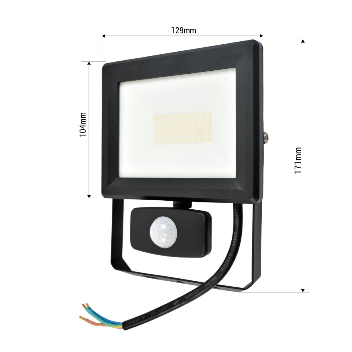 Proyector LED exterior con Sensor de movimiento- IP54 - 120º - 4000K-  20W