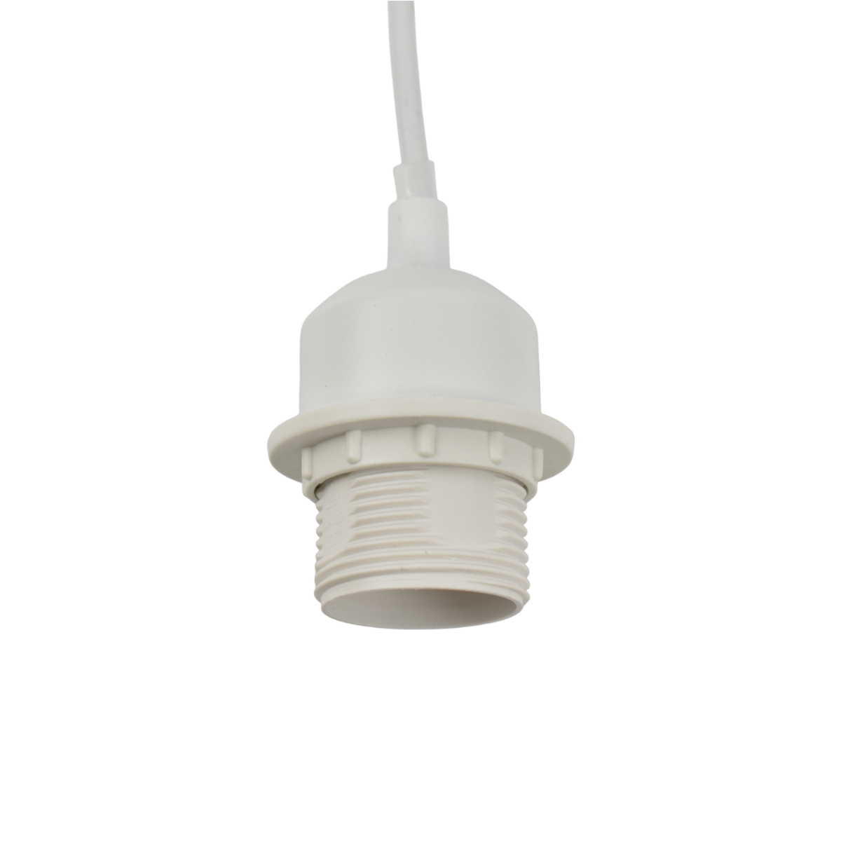 Casquillo E27 con cable de PVC, interruptor y enchufe