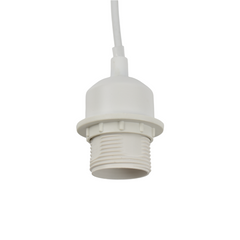 Casquillo E27 con cable de PVC, interruptor y enchufe