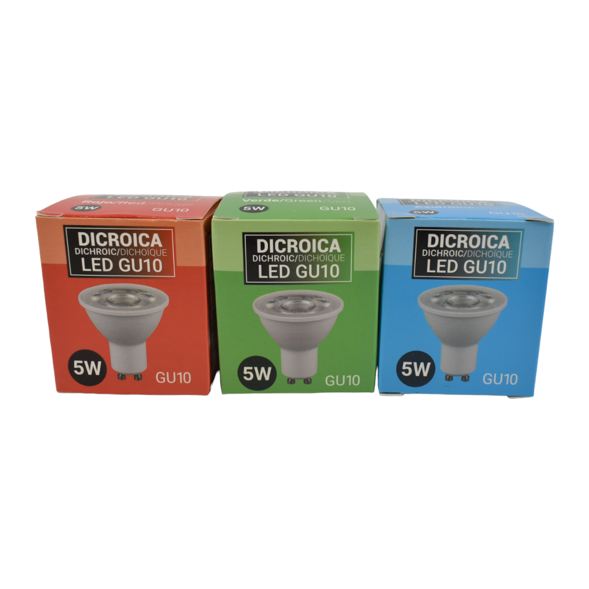 Bombilla LED colores GU10 - 5W