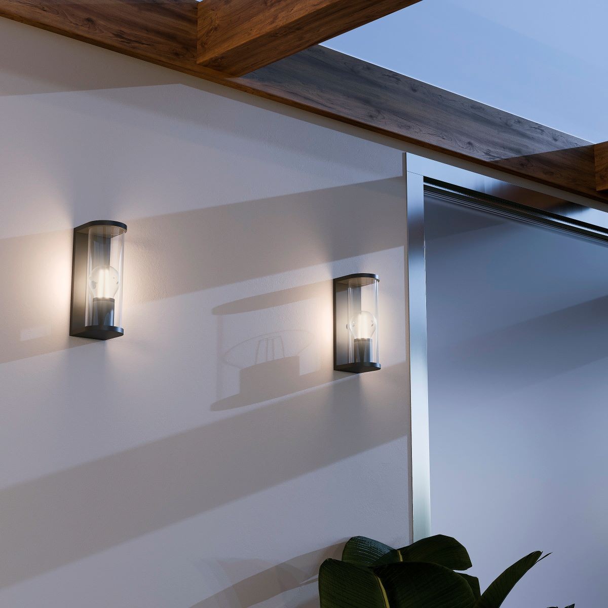 Aplique de pared exterior en aluminio "MARISA" - IP44 - E27