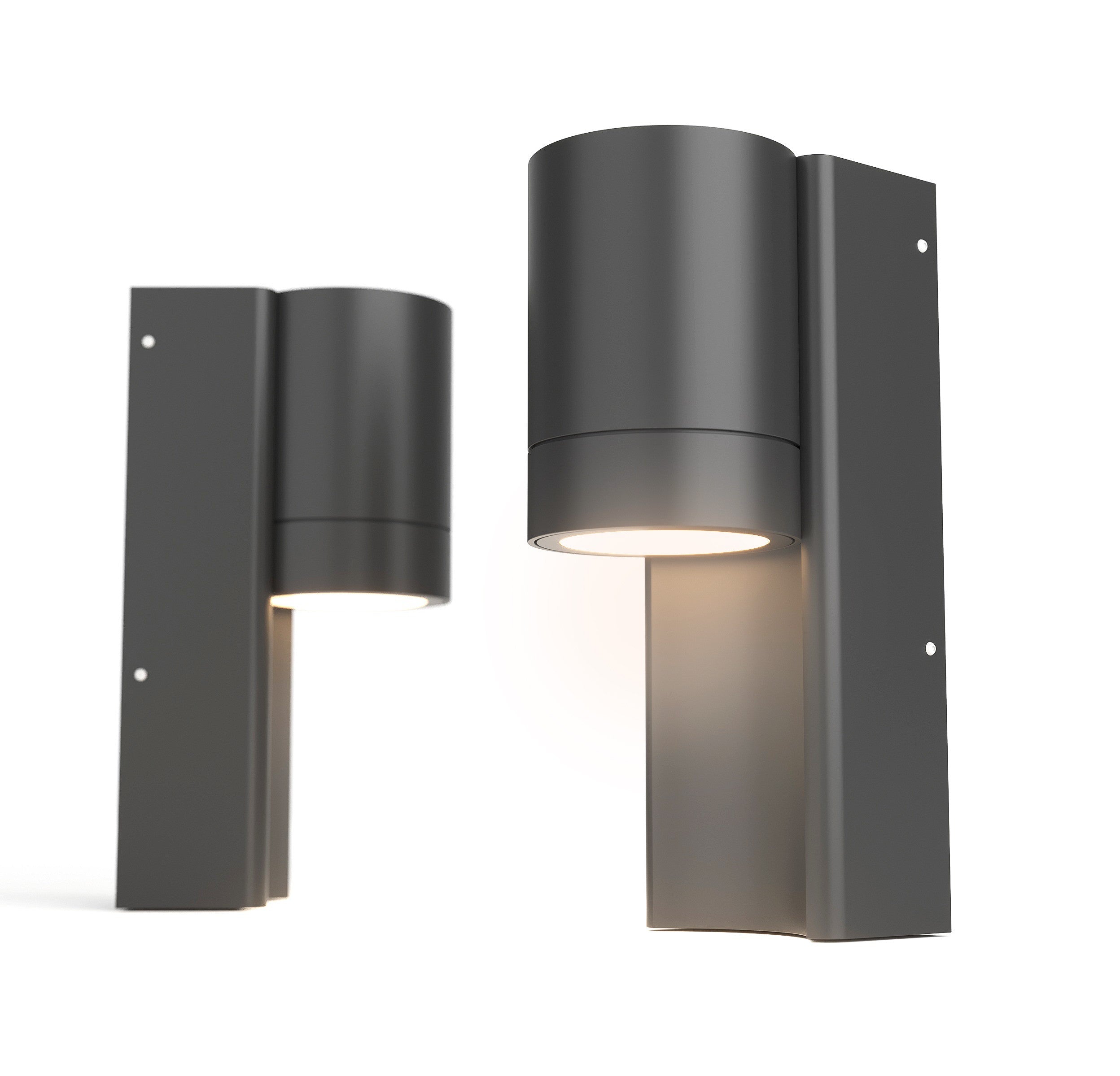 Aplique de pared exterior en aluminio "MALEY" - IP44 - GU10
