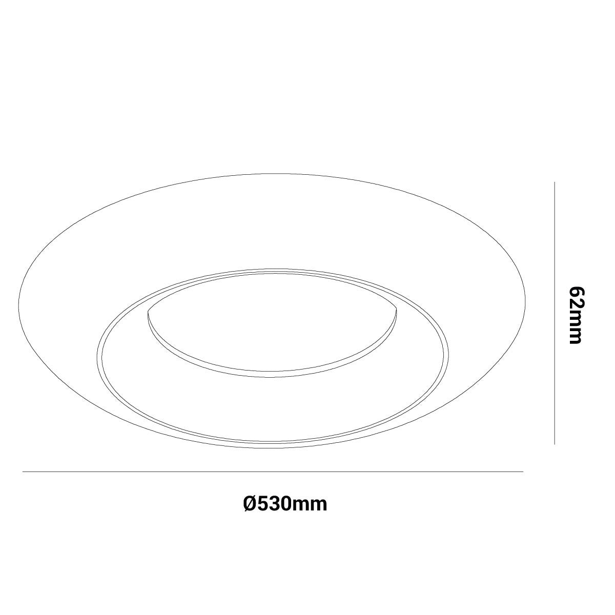 Lámpara de techo LED tipo plafón "FAX" - CCT 3000K - 4000K - 21W