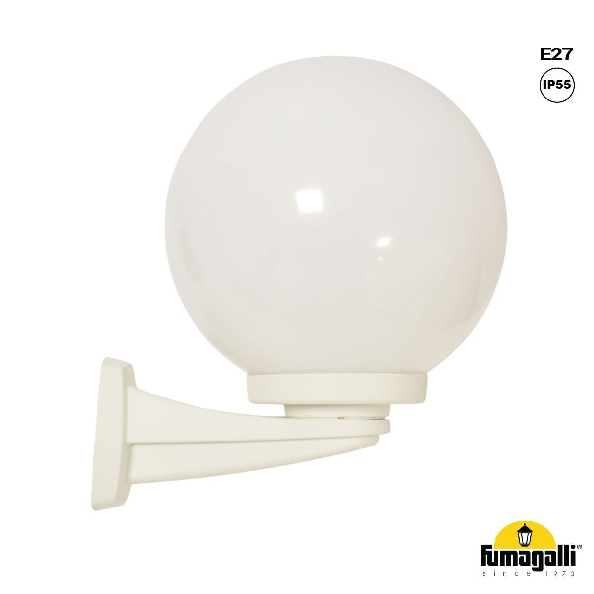 Aplique de pared exterior esfera FUMAGALLI "Nardo/G250" - E27