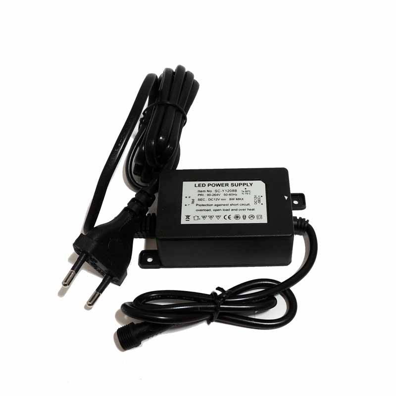 Kit 6 focos LED RGB empotrables en suelo Ø58x9mm 0,5W 12V-DC IP67
