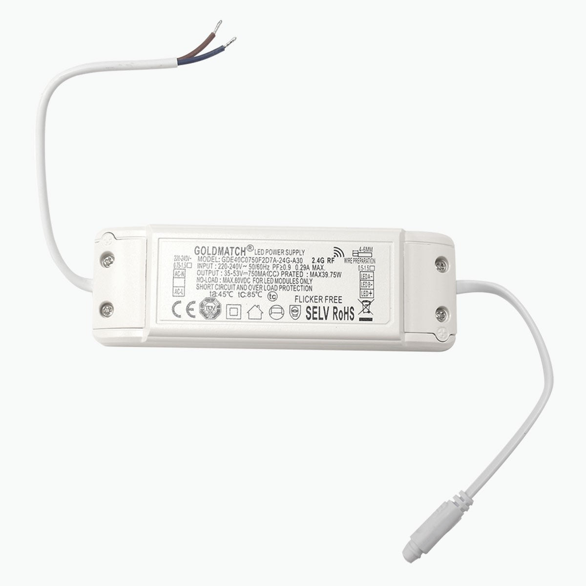 Panel LED slim de superficie 60x60cm - Driver OSRAM - 40W - UGR18 - CRI90 - Con KIT de montaje