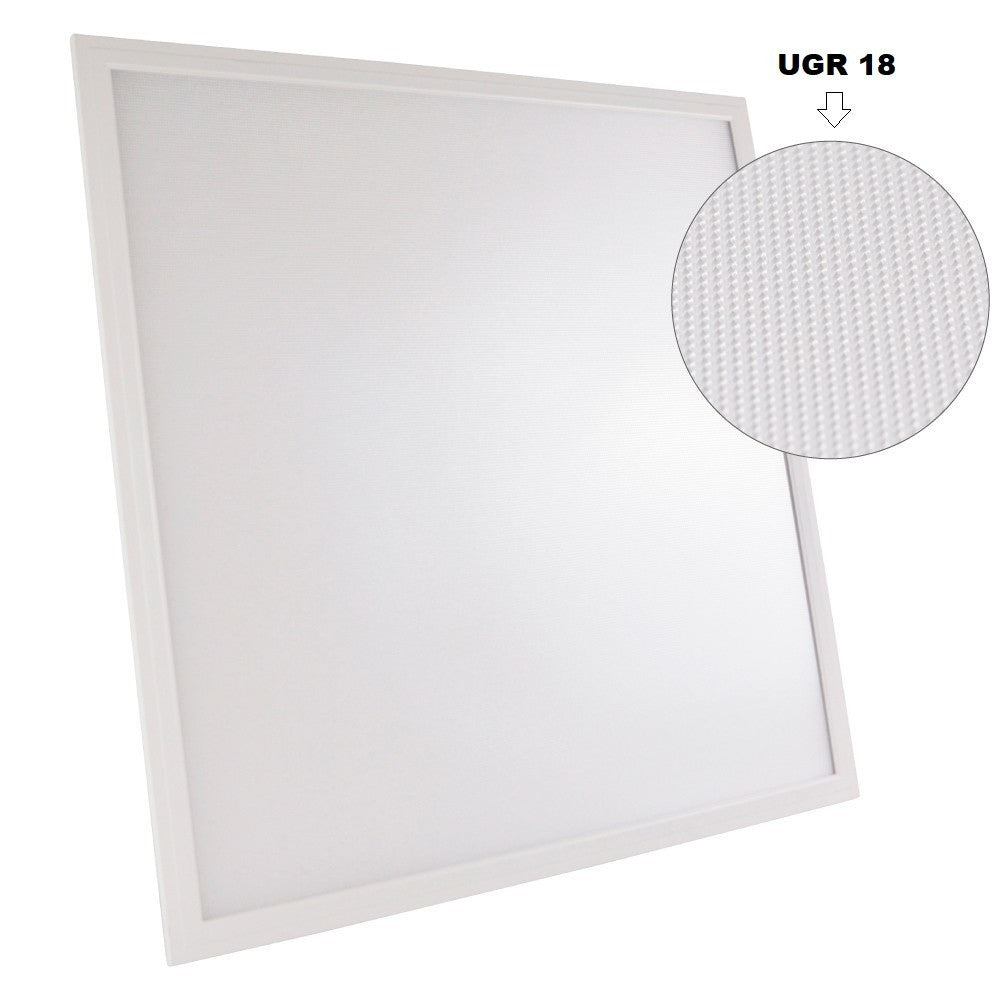 Panel LED slim de superficie 60x60cm - Driver OSRAM - 40W - UGR18 - CRI90 - Con KIT de montaje