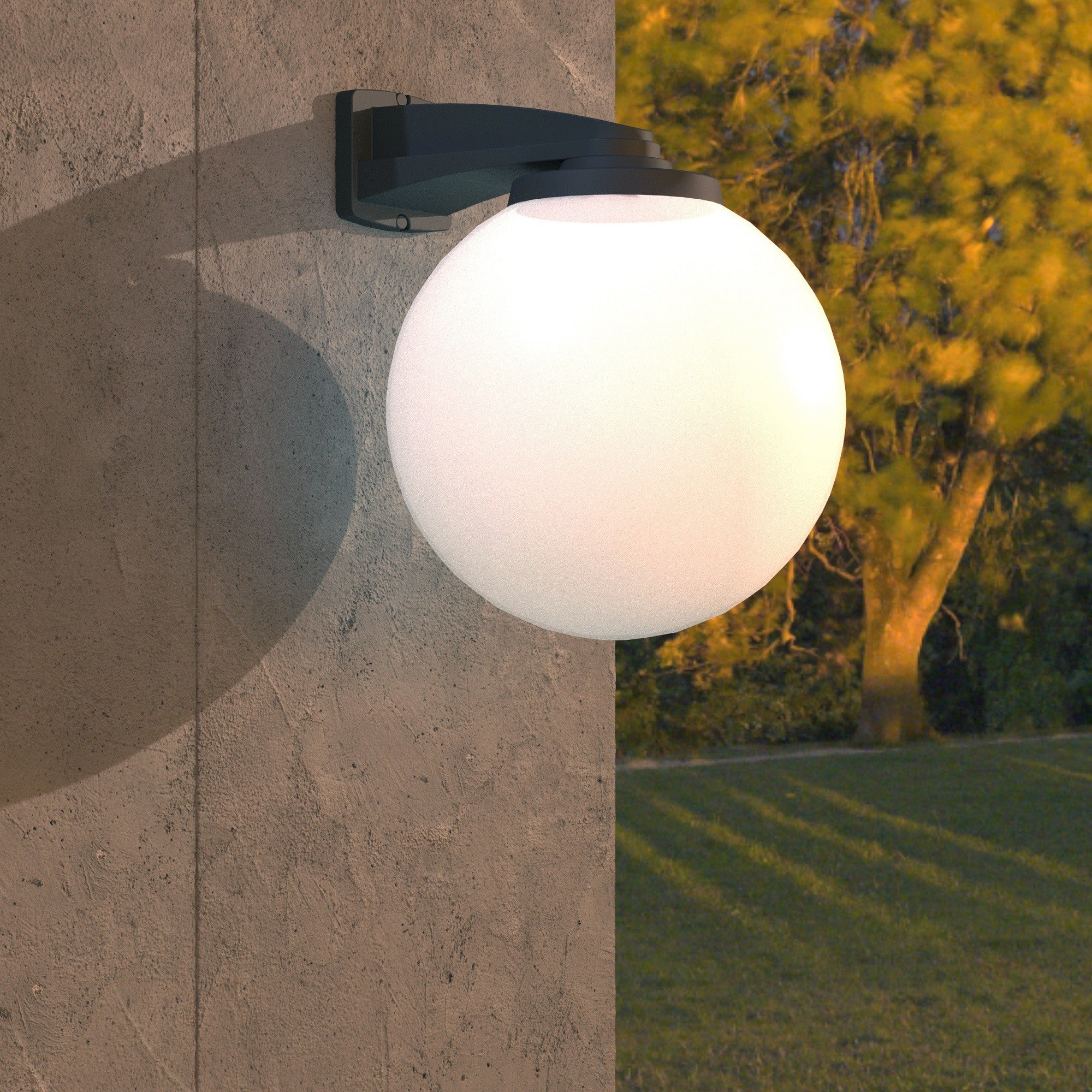 Aplique de pared exterior esfera FUMAGALLI "Nardo/G250" - E27