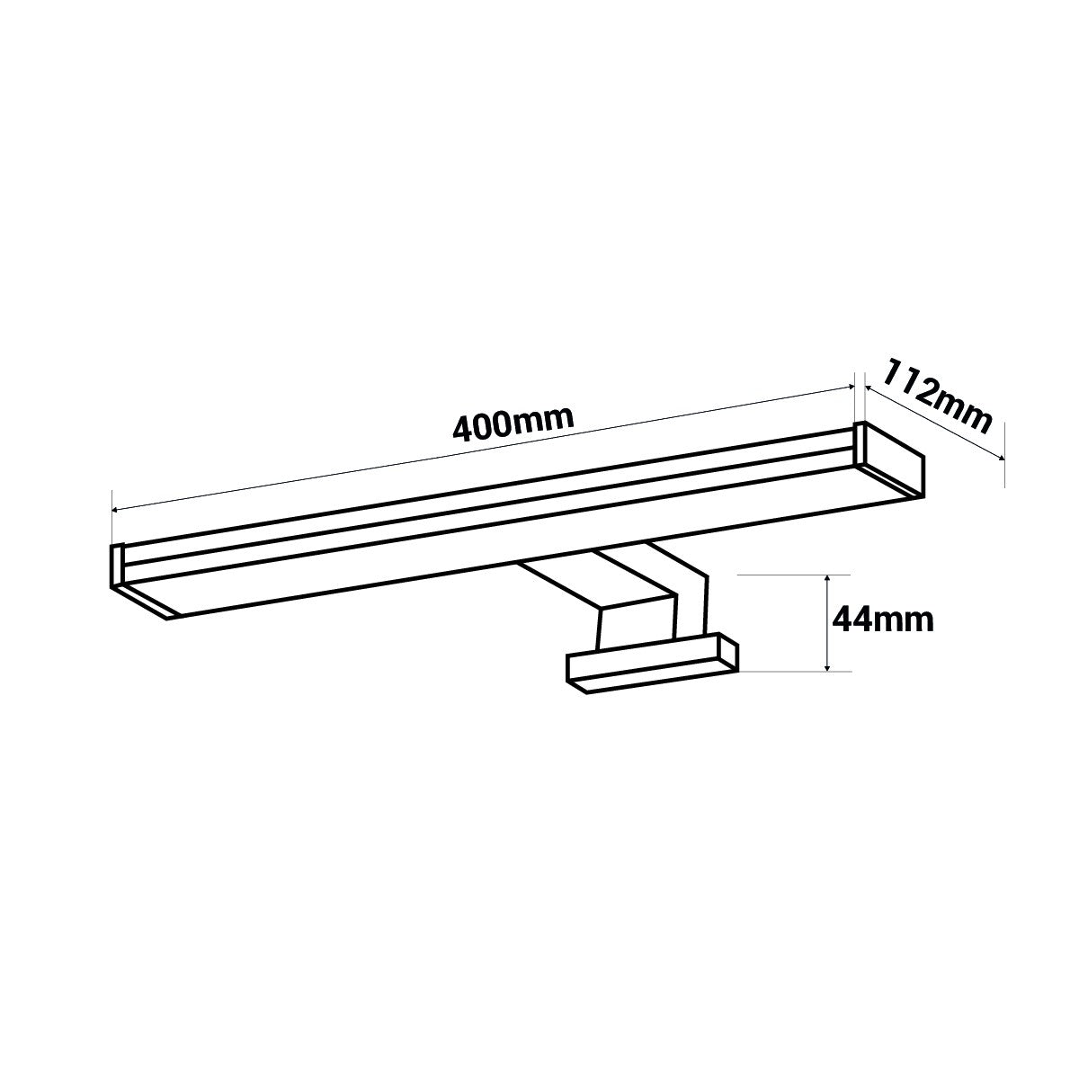 Aplique espejo baño LED 8W - 40cm