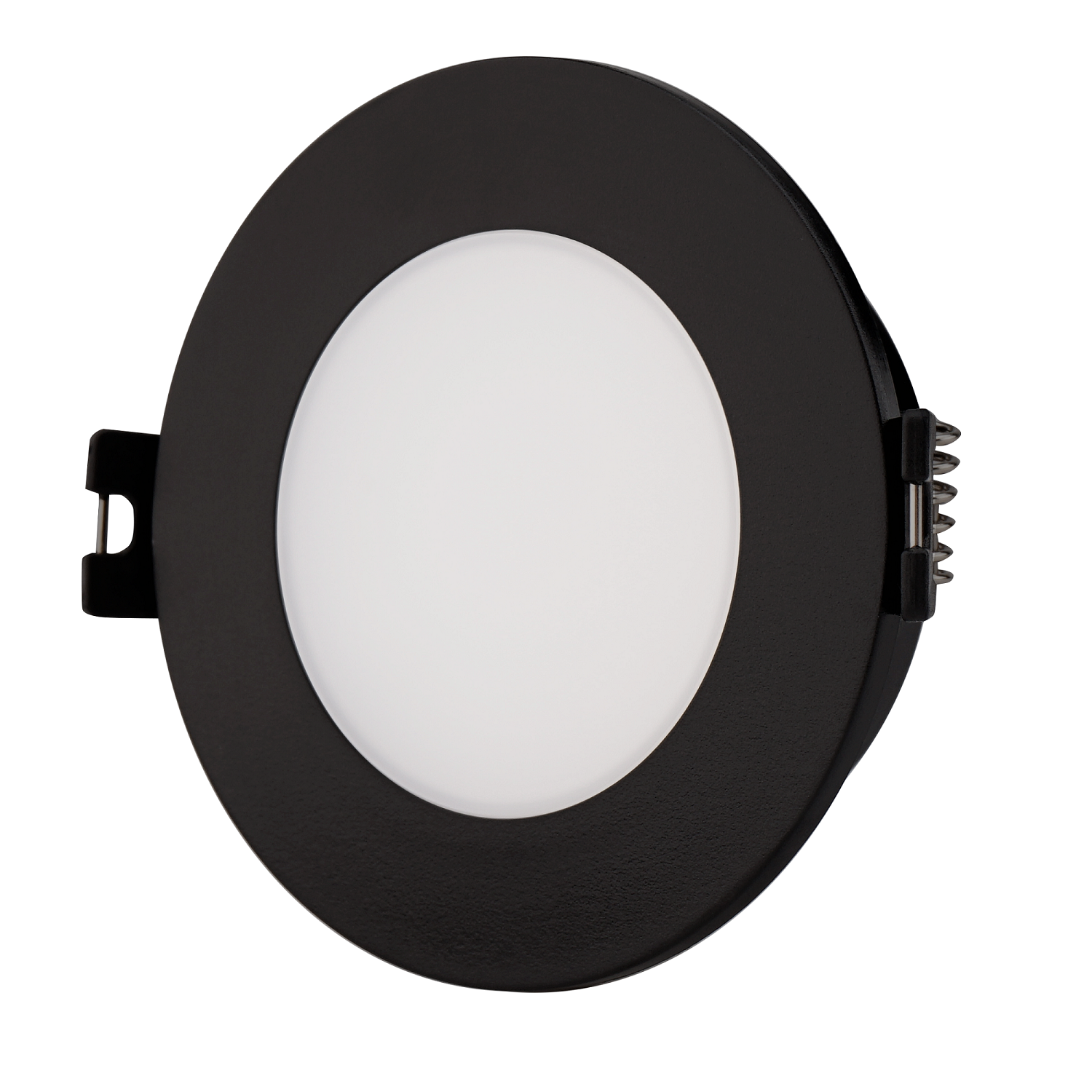 Aro downlight estanco circular para bombilla GU10 / MR16 - Difusor opal - Corte Ø 75-80 mm - IP54