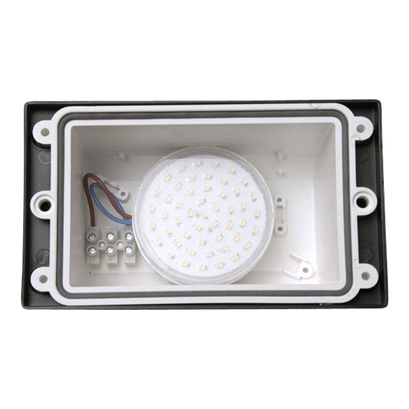 Baliza exterior LED empotrable pared Fumagalli "Leti 200 HS" 3W -  IP66 - GX53 - CCT