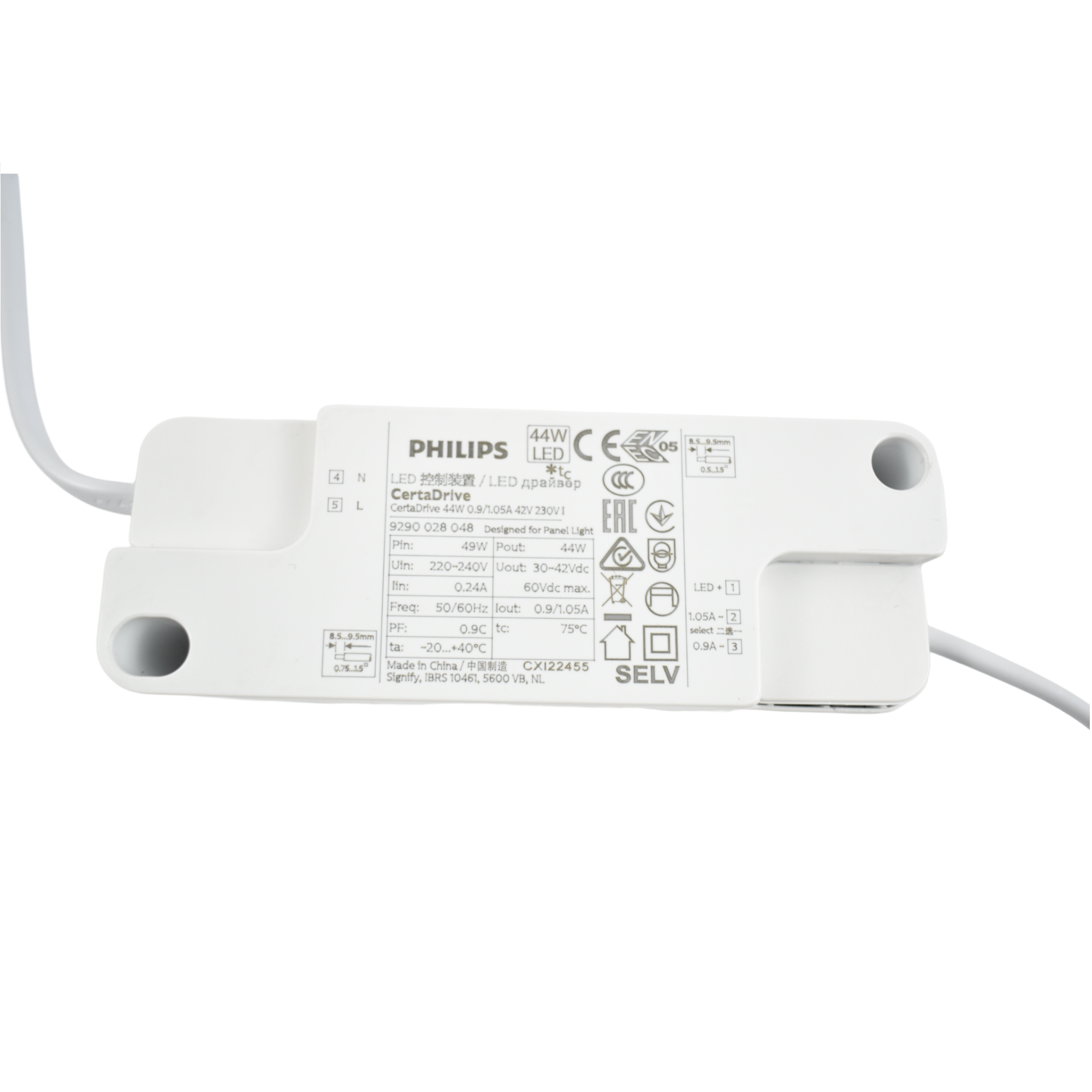 Pack de 8 paneles LED slim 60X60 cm - Driver Philips - 44W - UGR19 - IP40