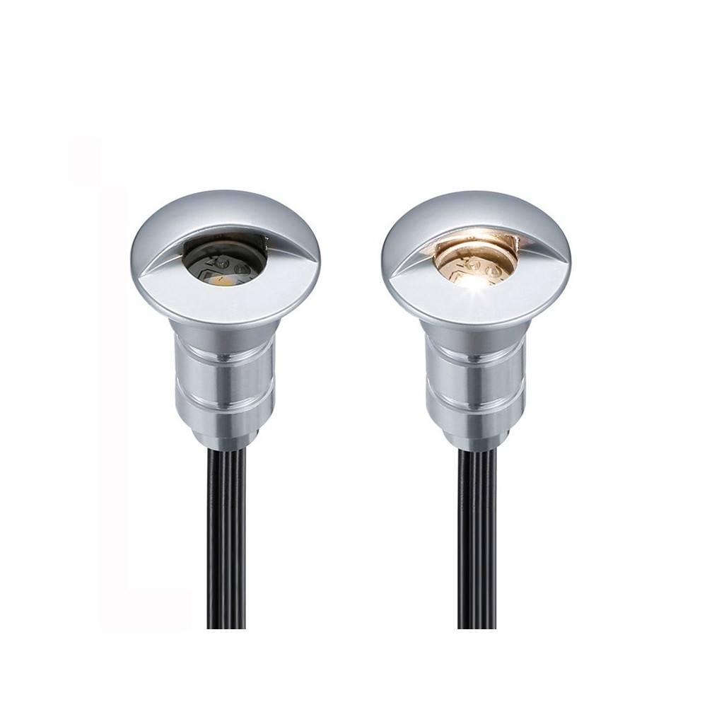 Kit de 6 luces de escalera 0,6W 12V-DC Ø26x41mm