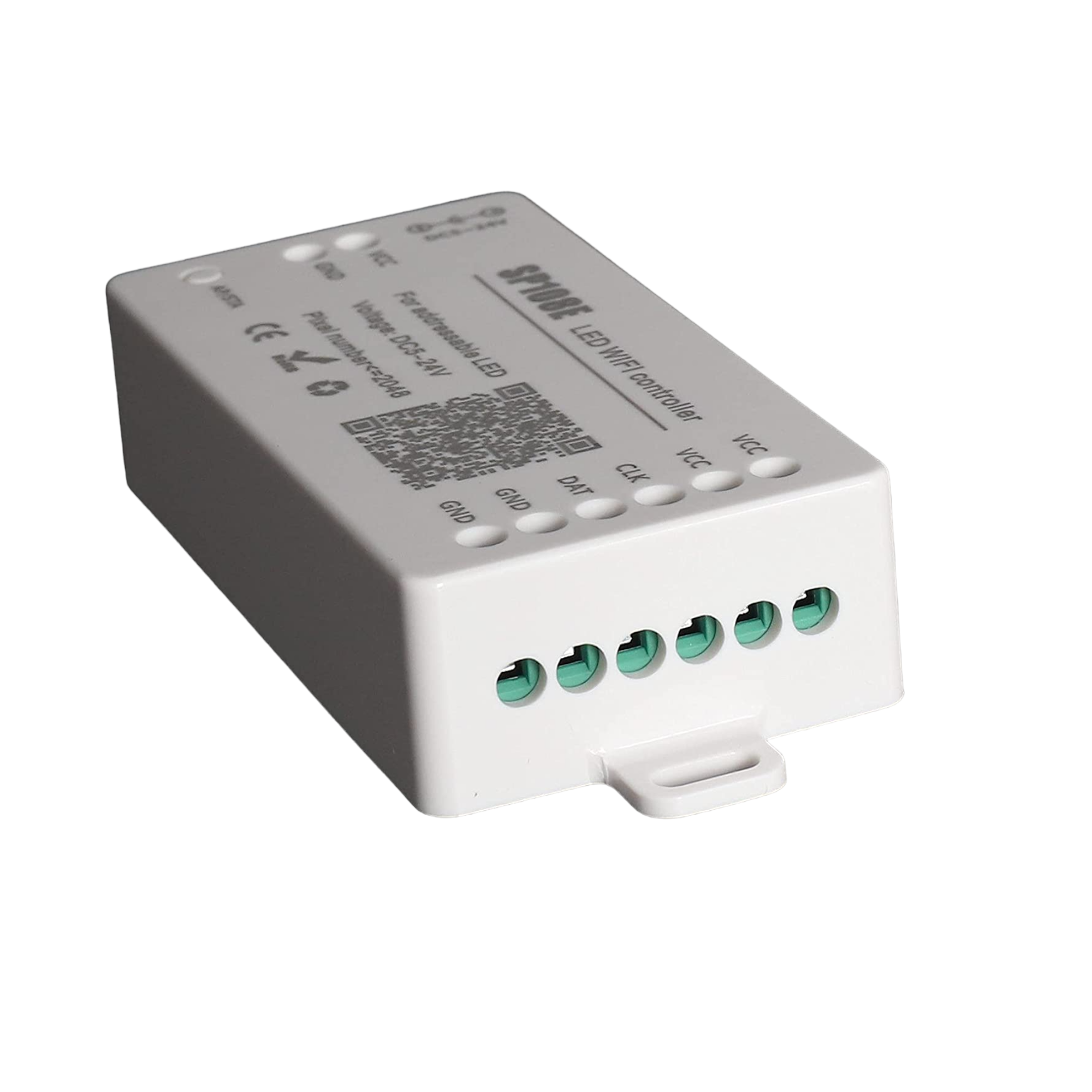 Controlador LED IC pixel WIFI RGB/RGBW - 5-24V DC - 2048 pixeles