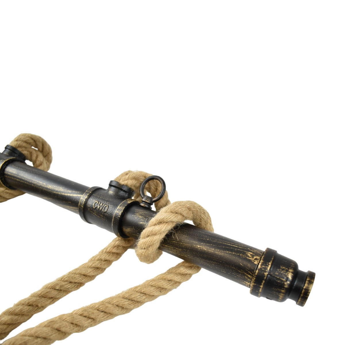 Lámpara colgante de tubería "ROPE" con 6 cuerdas