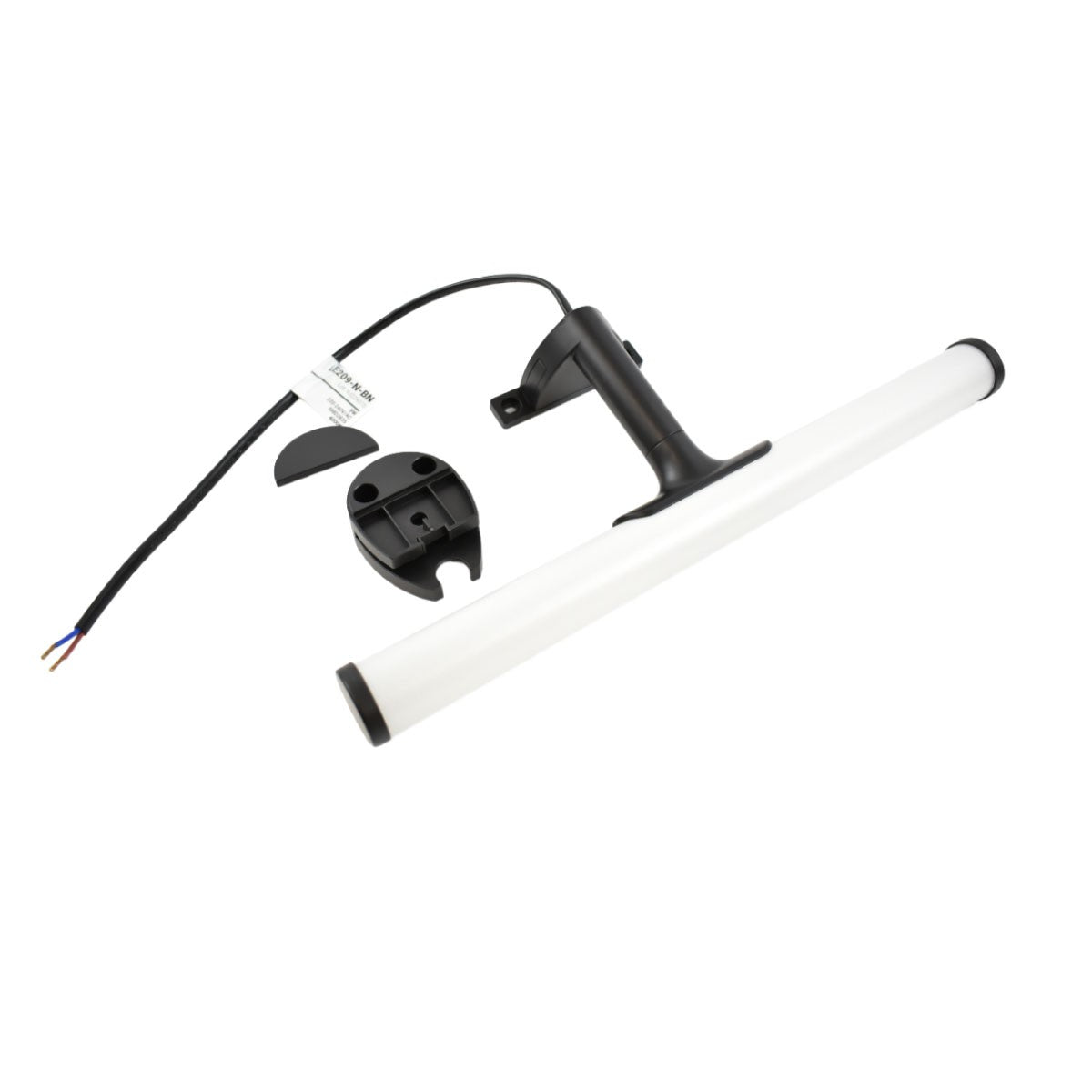 Aplique espejo baño LED tubular - 30cm - 5W | 3 formas de fijación