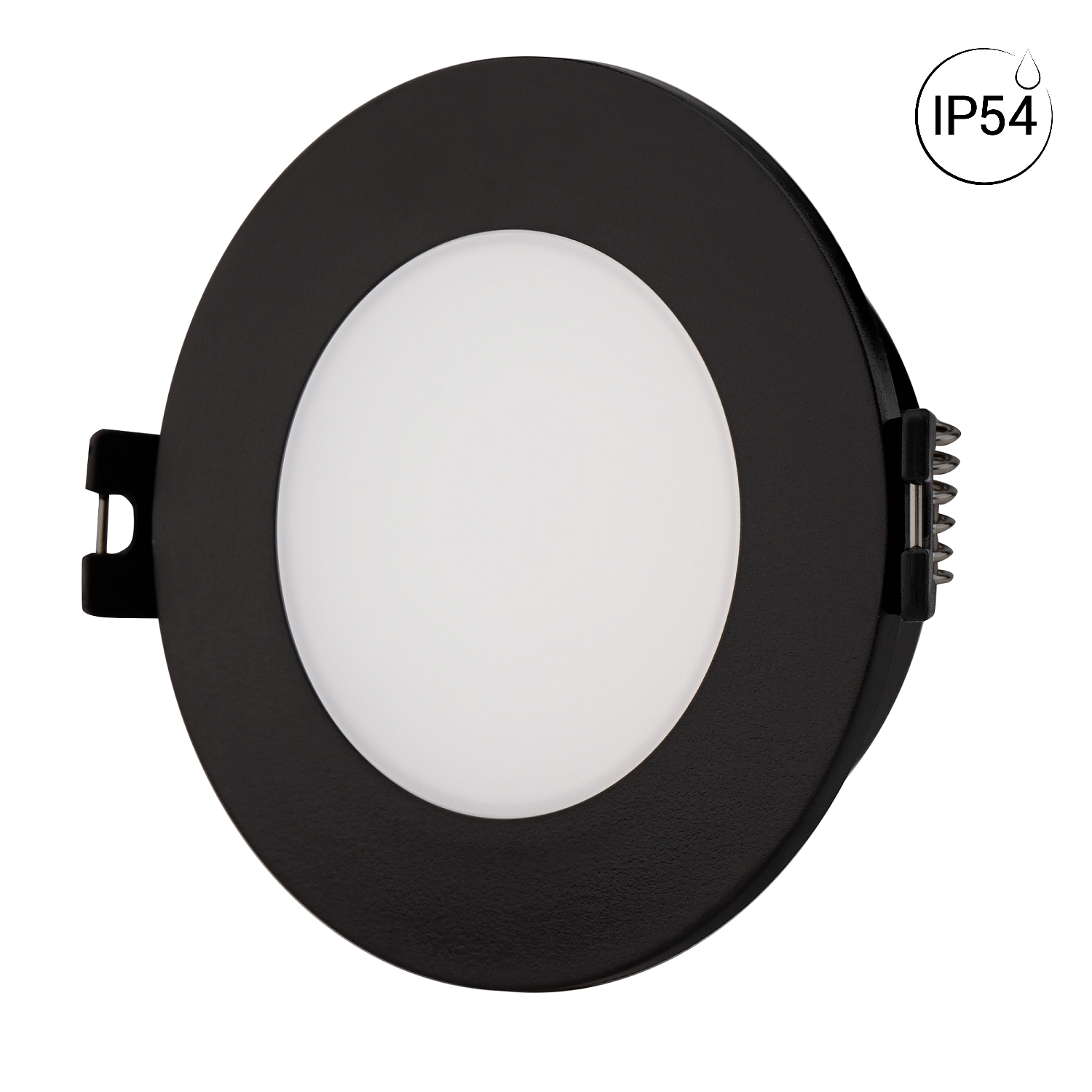 KIT Aro empotrable estanco Ø90mm + Bombilla GU10 6W + Portalámparas