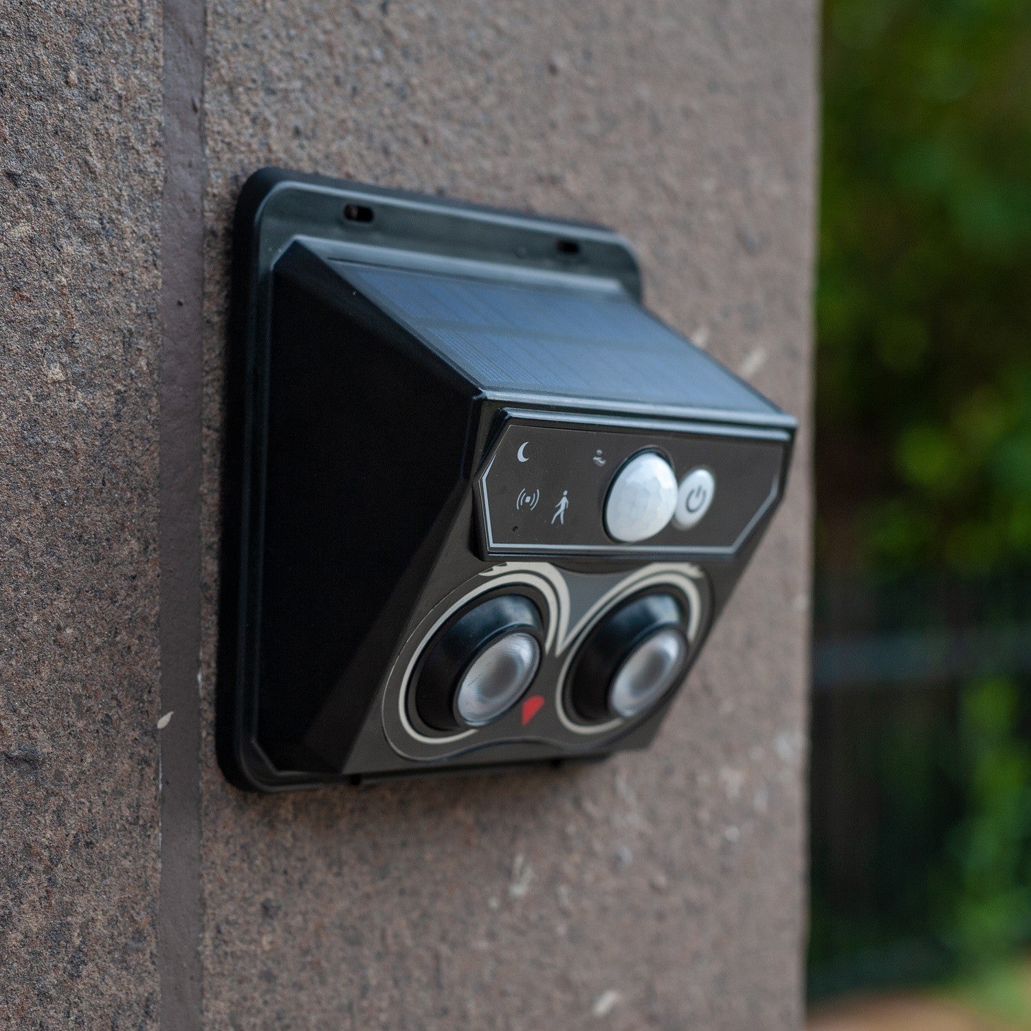 Aplique solar exterior de pared con sensor PIR - 1W (2x0,5W) - IP44