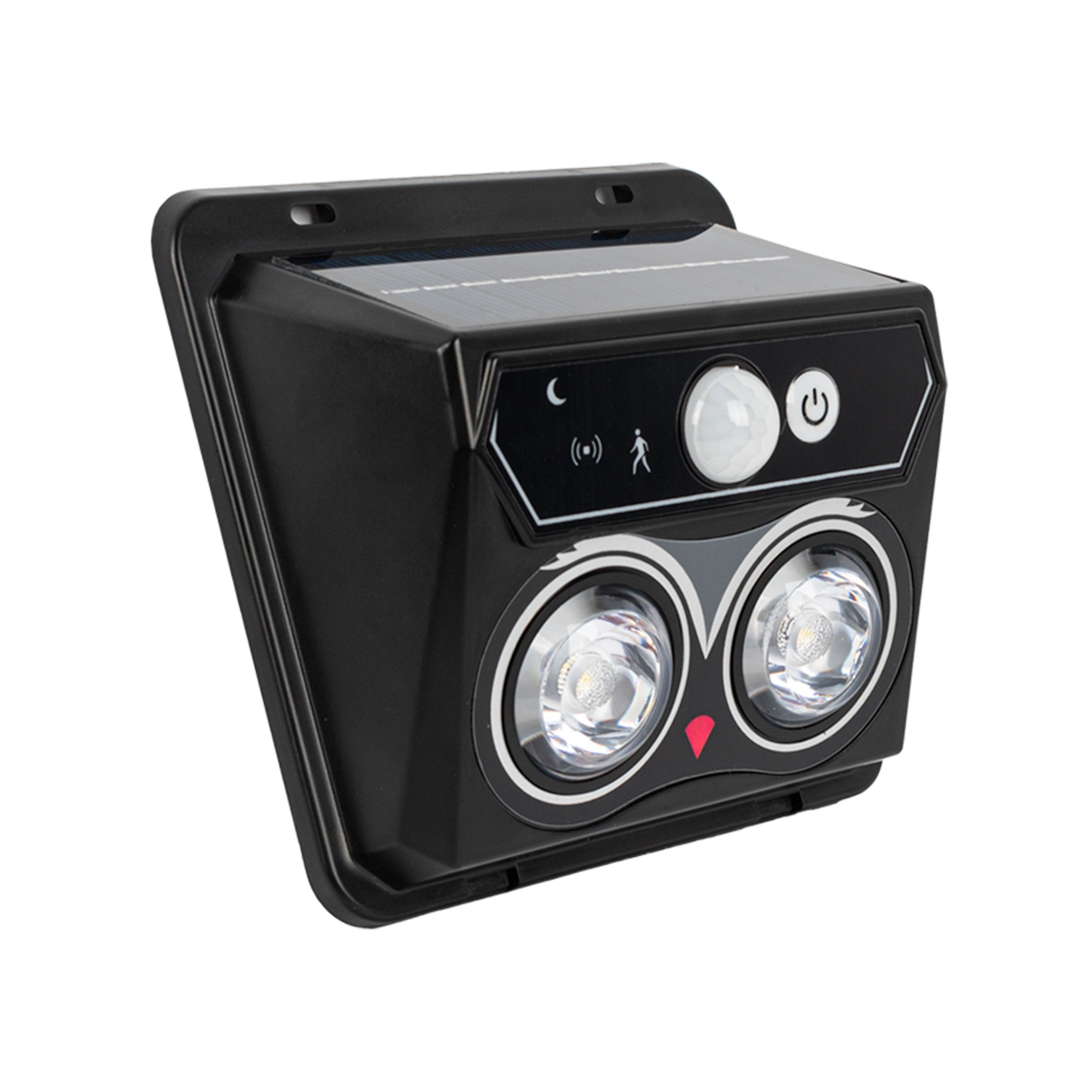 Aplique solar exterior de pared con sensor PIR - 1W (2x0,5W) - IP44