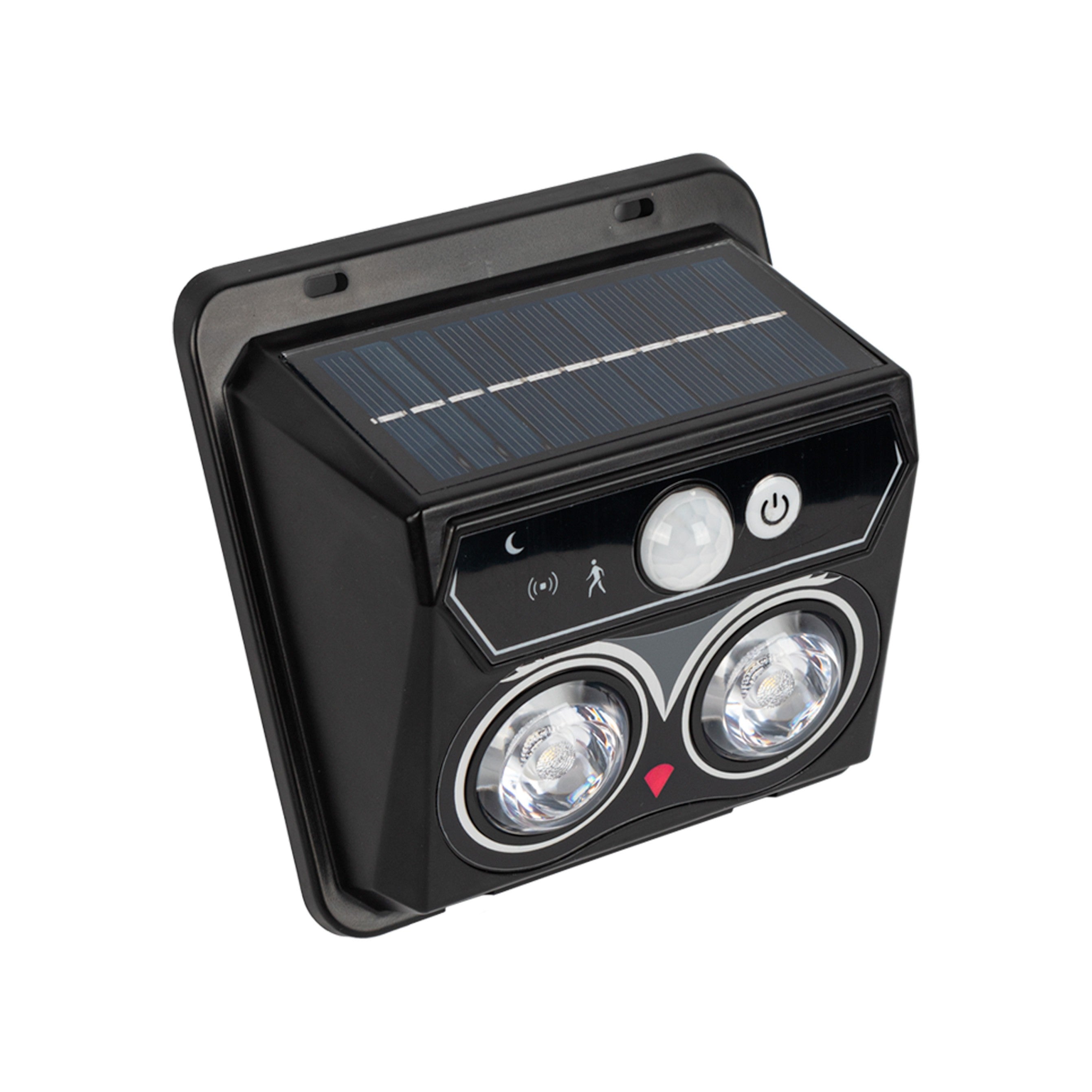 Aplique solar exterior de pared con sensor PIR - 1W (2x0,5W) - IP44