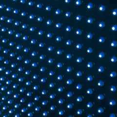 Cruz de veterinaria LED monocolor azul - 50x50cm - Doble cara - Exterior