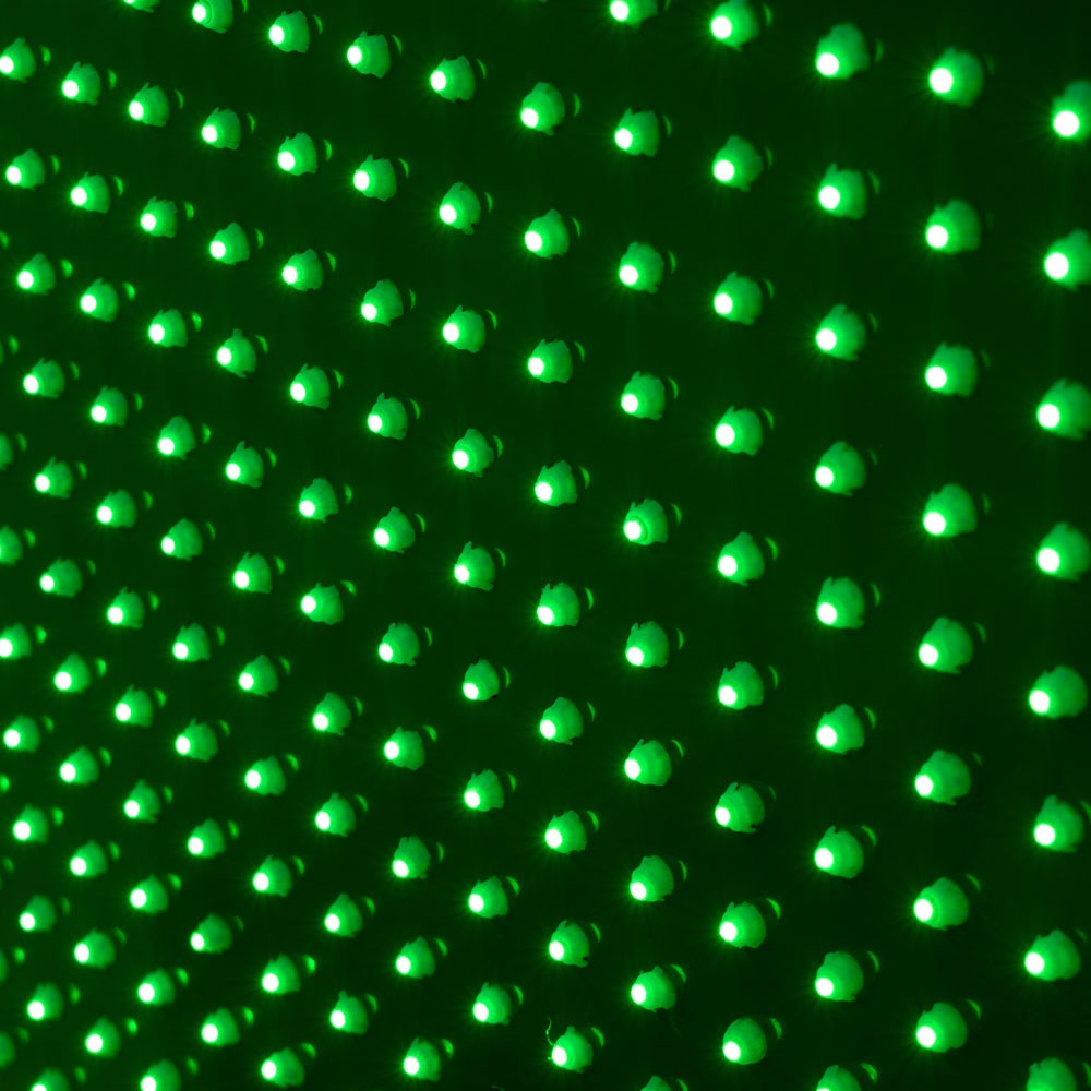 Cruz de farmacia LED monocolor verde - 80x80cm - Doble cara - Exterior