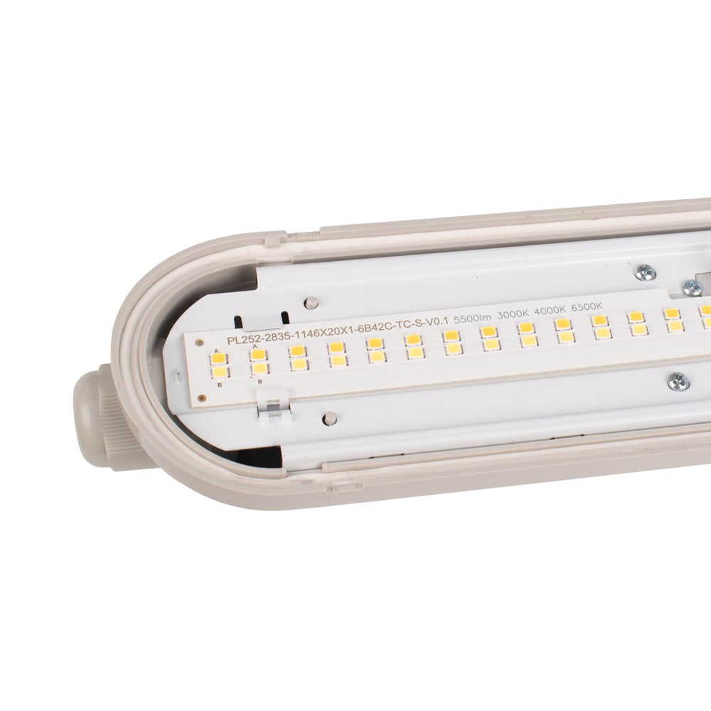 Pantalla estanca LED lineal conectable CCT con sensor de movimiento- 150cm - 56W - IP65