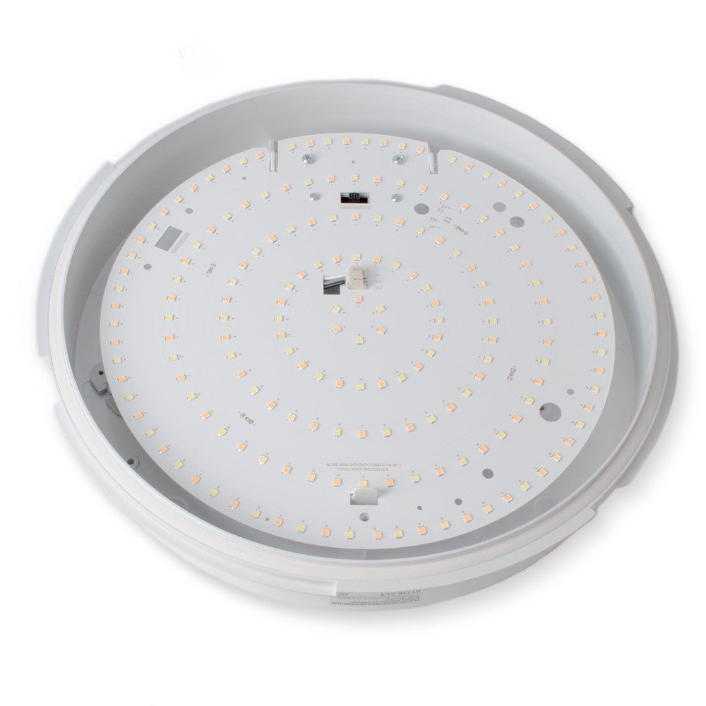 Plafón LED techo estanco CCT - Potencia ajustable 12W-16W - Ø30cm - IP65