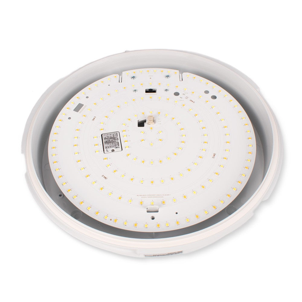Plafón LED con sensor de movimiento estanco - CCT - Potencia ajustable 12W-16W - Ø30cm - IP65