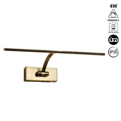 Aplique para cuadros LED con bateria recargable - Dimmable - 4W - 34cm