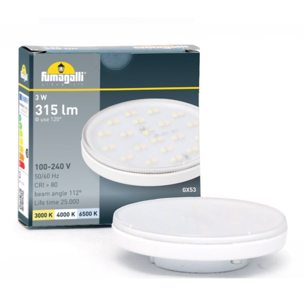 Baliza exterior LED empotrable pared Fumagalli "Leti 200 HS" 3W -  IP66 - GX53 - CCT