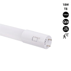 Tubo LED 120cm T8 con sensor de movimiento microondas - 18W - 100lm/w - 6000K