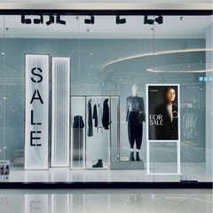 Display publicitario LCD para escaparates UHD 4K - 55" - Android - Indoor