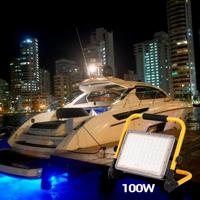 Proyector LED portátil de trabajo 100W - IP65 - 6000K