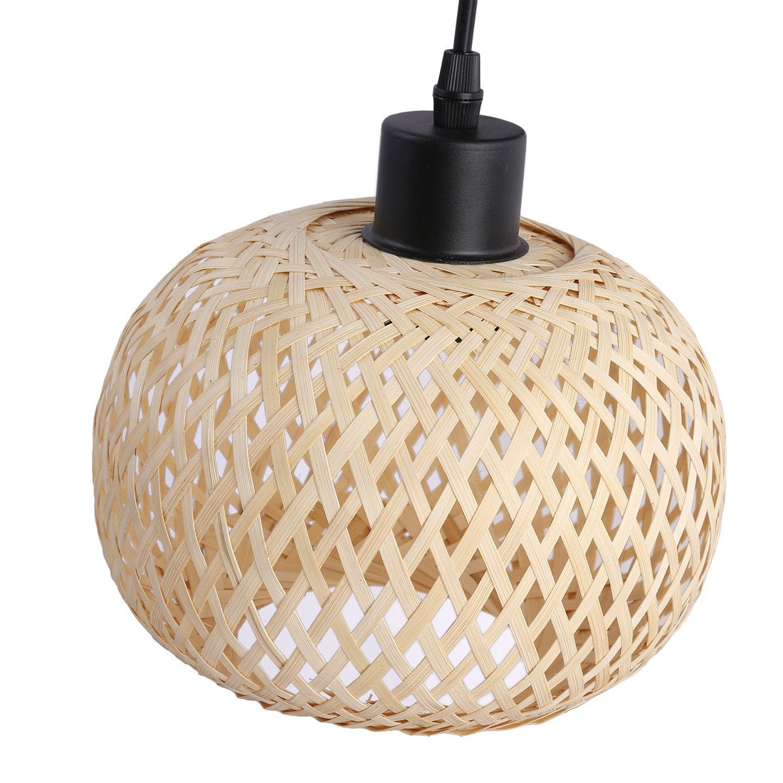 Aplique de pared madera y mimbre "Shelley" - E27