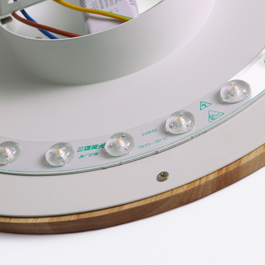 Aplique de pared circular en madera "Lune" - 12W - Ø 20cm