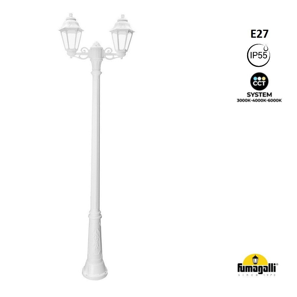 Farola doble exterior FUMAGALLI "Gigi Bisso/Anna" - 2x E27 - CCT - IP55