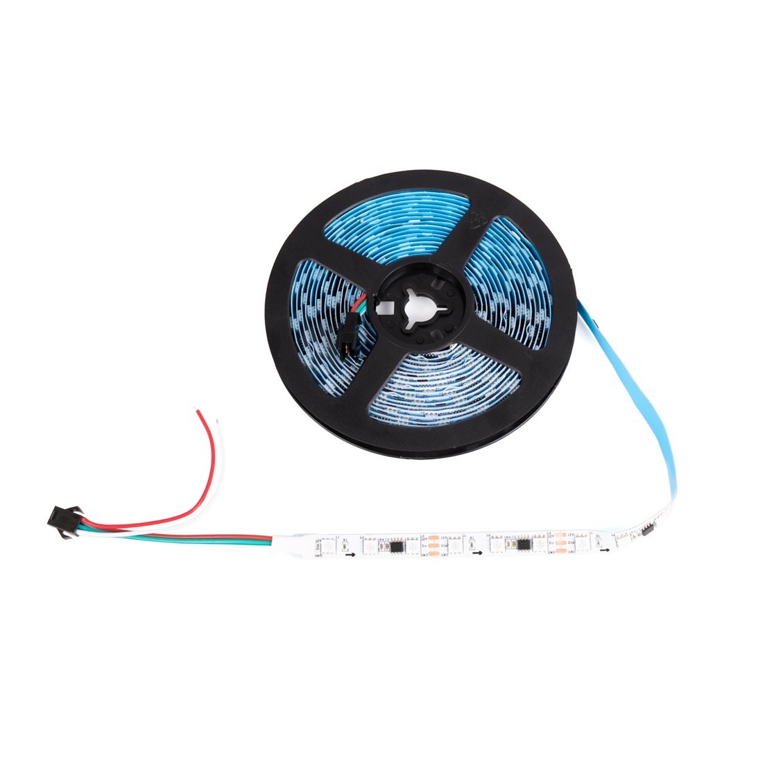 Tira LED inteligente IC RGB 12V DC - 14,4 W/m - IP20 -  60 LED/m - Ancho 10mm - 5 metros