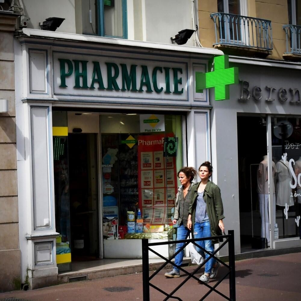 Cruz de farmacia LED monocolor verde - 80x80cm - Doble cara - Exterior