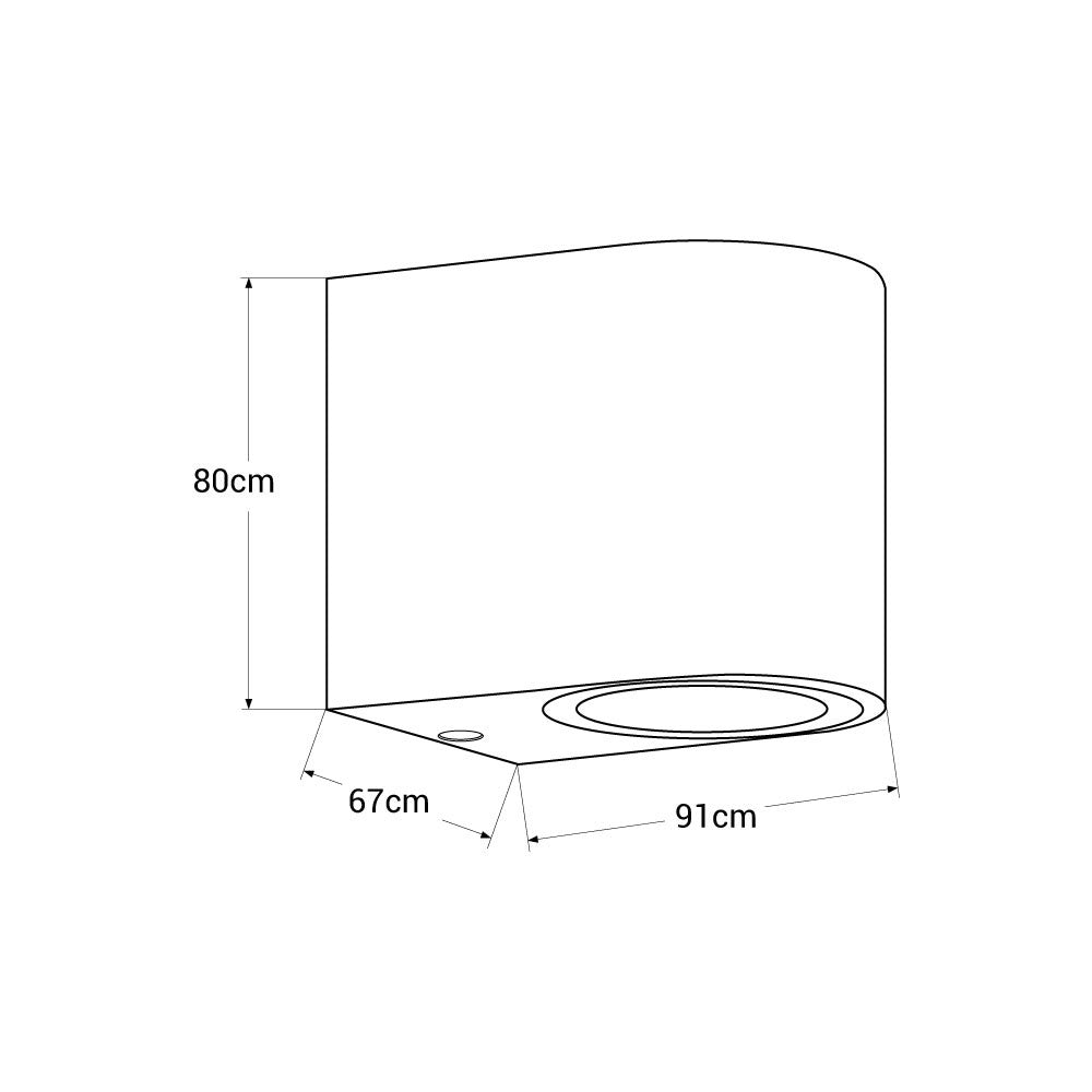 Aplique de pared para exterior "FOC" GU10 IP44