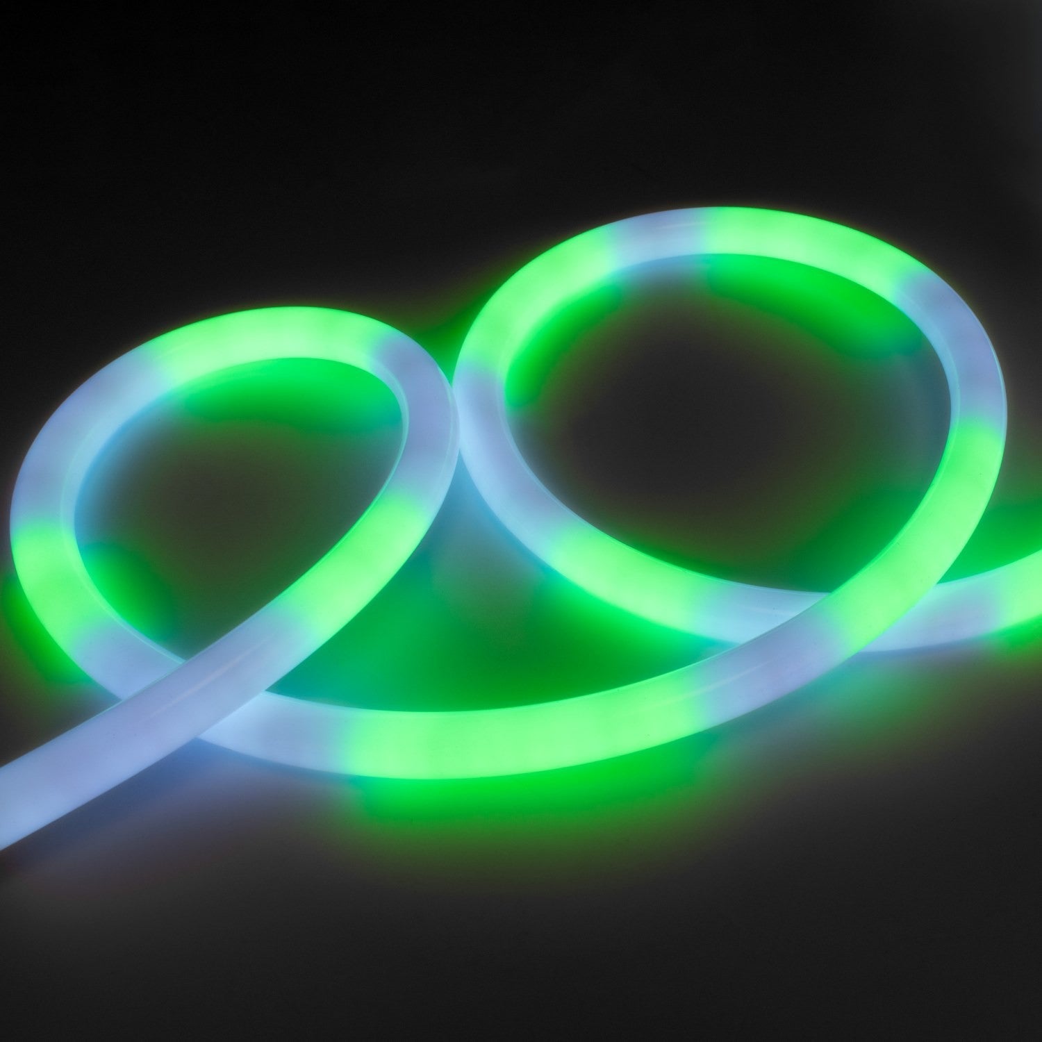 Neón LED flexible RGB inteligente IC - 360º circular - Ø22mm - 4 metros - 12V DC - 28W/m - IP65
