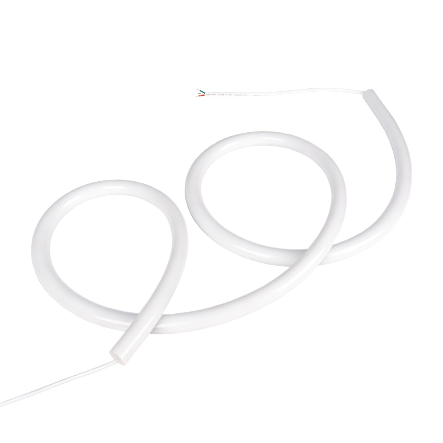 Neón LED flexible RGB inteligente IC - 360º circular - Ø22mm - 2 metros - 12V DC - 28W/m - IP65
