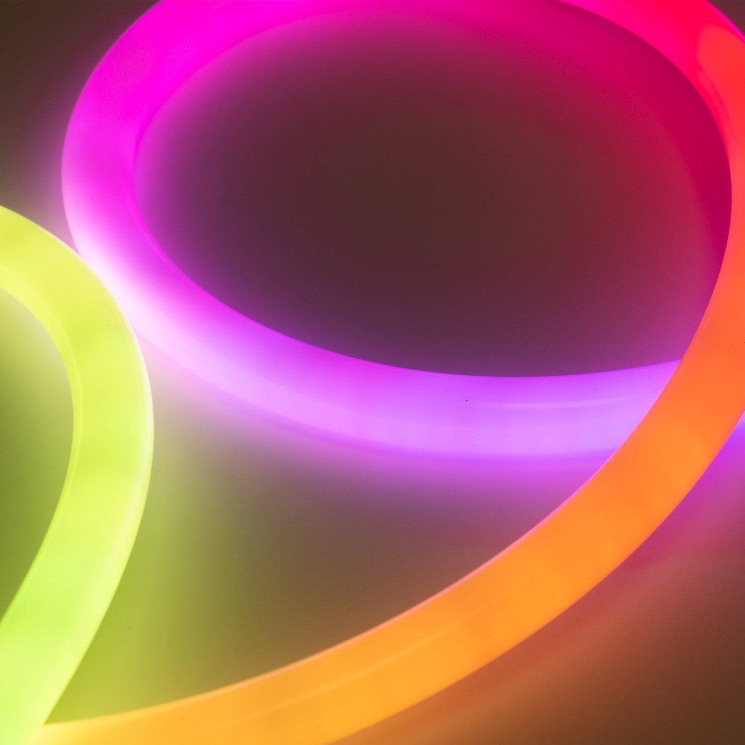 Neón LED flexible RGB inteligente IC - 360º circular - Ø22mm - 4 metros - 12V DC - 28W/m - IP65