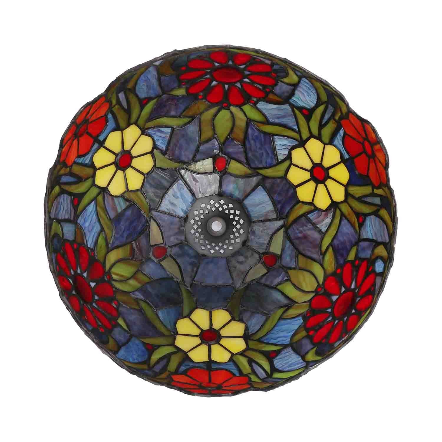 Lámpara de mesa "Saura" inspiración "Tiffany" - Ø 30cm