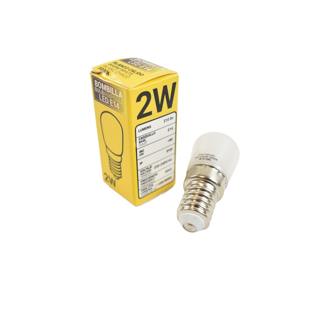 Bombilla LED E14 2W - Tamaño reducido